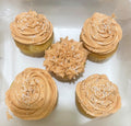 Vanilla-Pumpkin Swirl Cupcake 4 ct